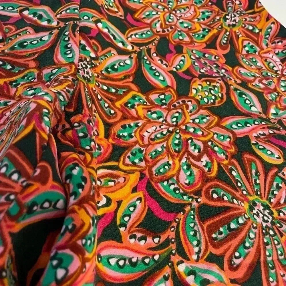 JCREW Jamie Pant. Bright floral pant. Size 0 - Picture 7 of 10
